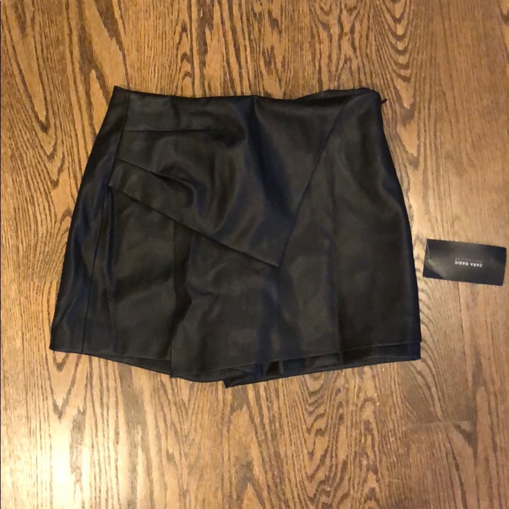 Zara Leather Skort
